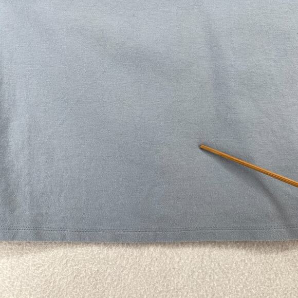 EILEEN FISHER Top L Cotton Interlock Jersey Crewneck Short Sleeve Sea Spray Blue - Picture 8 of 13